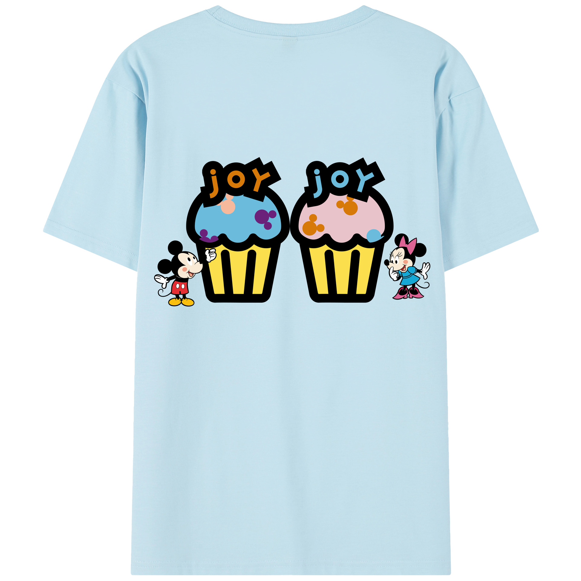 （画像用） ミッキーマウス Mickey Mouse 綿100％半袖Tシャツ（背面プリント）
